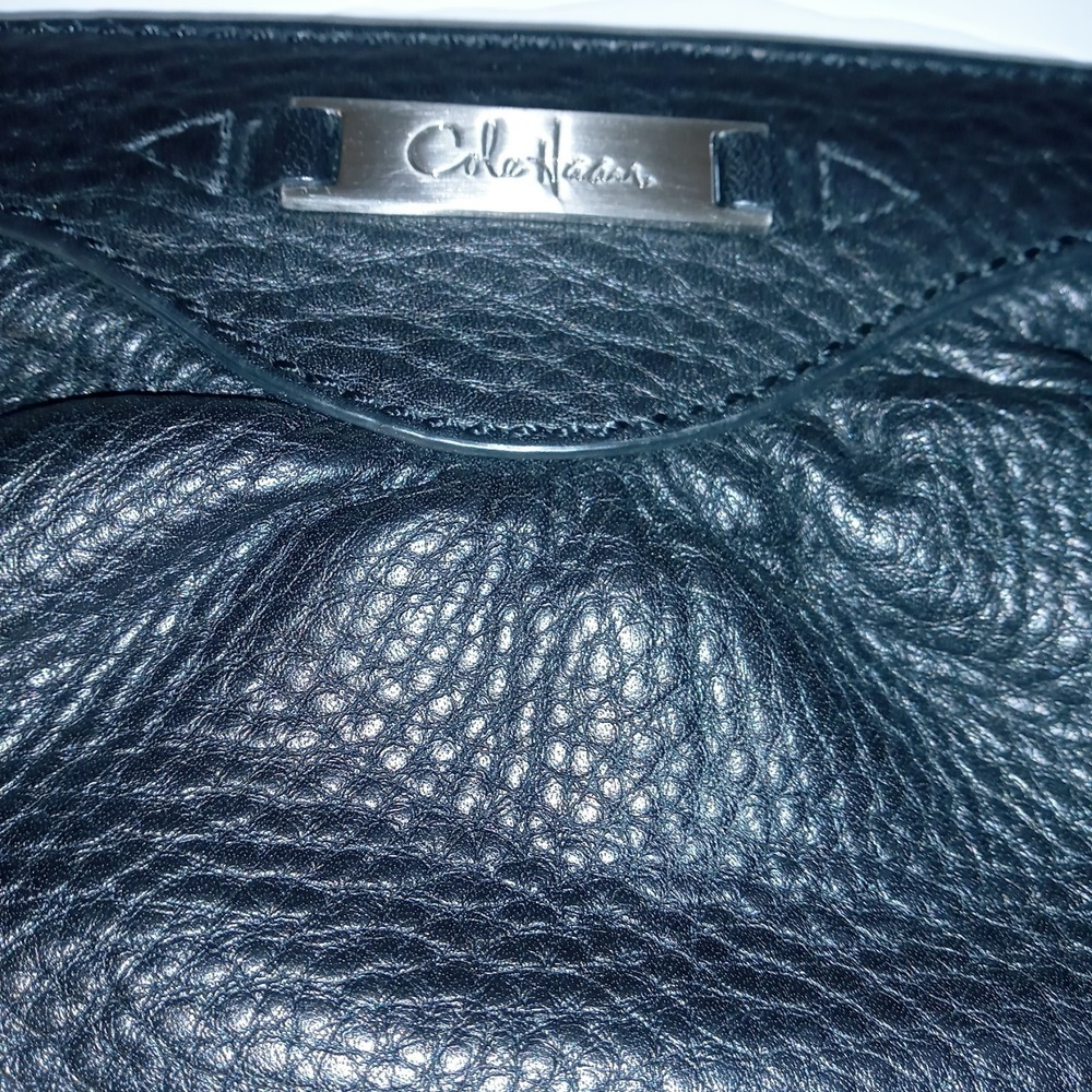 Cole Hann cosmatic purse bag leather clutch pebbled Vintage - Picture 3 of 5
